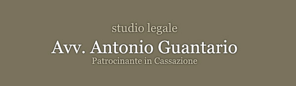 Studio Legale Avv. Antonio Guantario